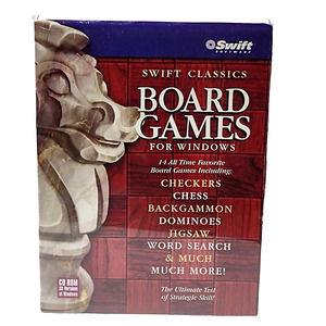 Swift Classics Vintage Board Games For Windows PC 1998 NewS